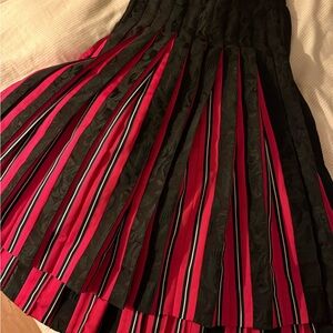 Thom Browne Black and red Pleated Skirt